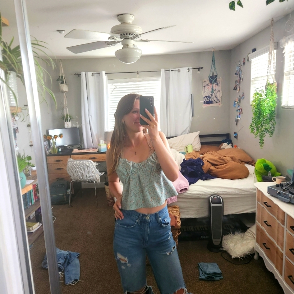 pacsun floral tank top